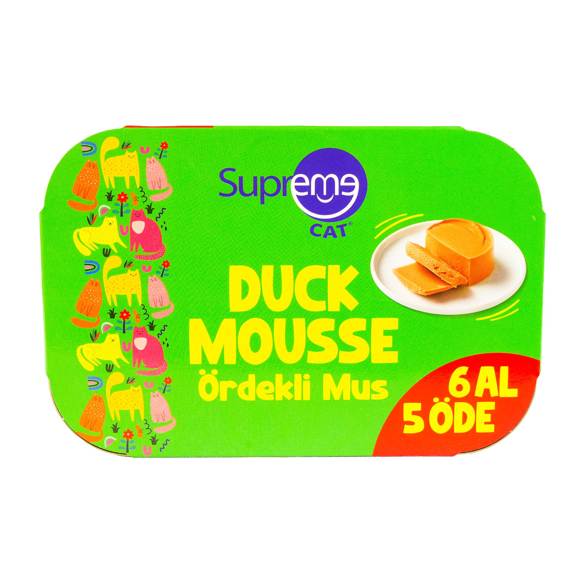 Supreme Cat Ördekli Püre 85gr 6 Al 5 Öde Islak Mama