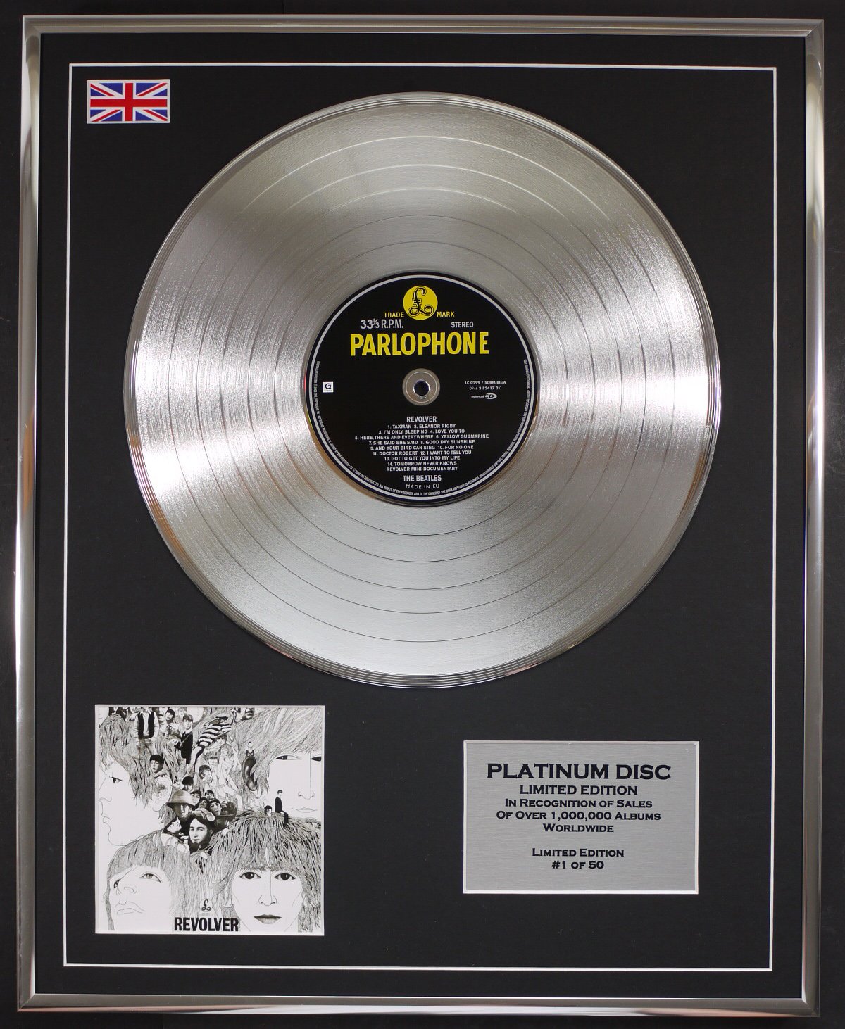 Limited Edition Cd Platinum Disc Silver The Beatles/Ltd Edition Cd Platinum Disc/Revolver