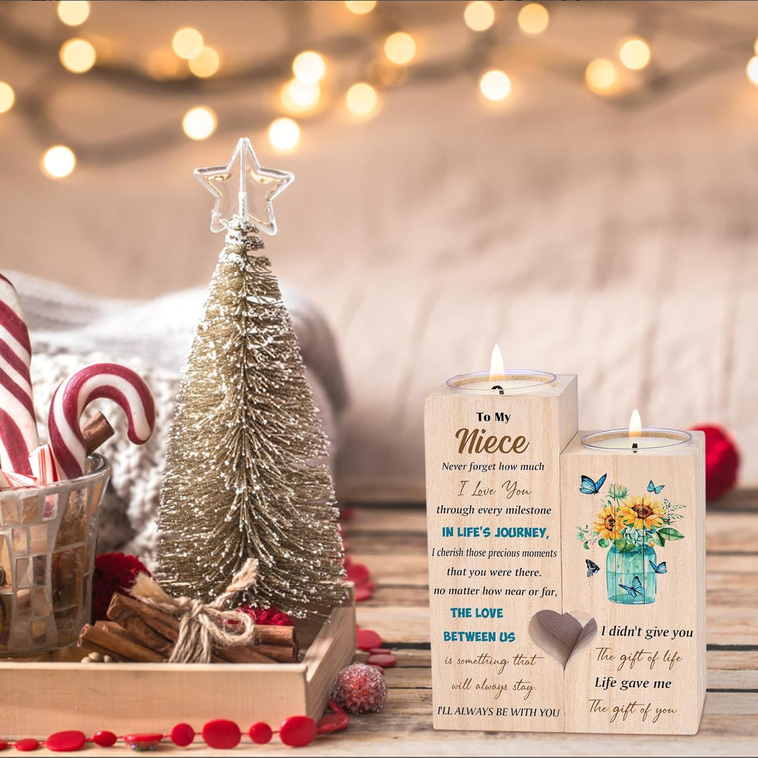 Niece Gifts from Auntie, Candlestick, Niece Gifts from Aunt, Birthday for Niece - Image 5