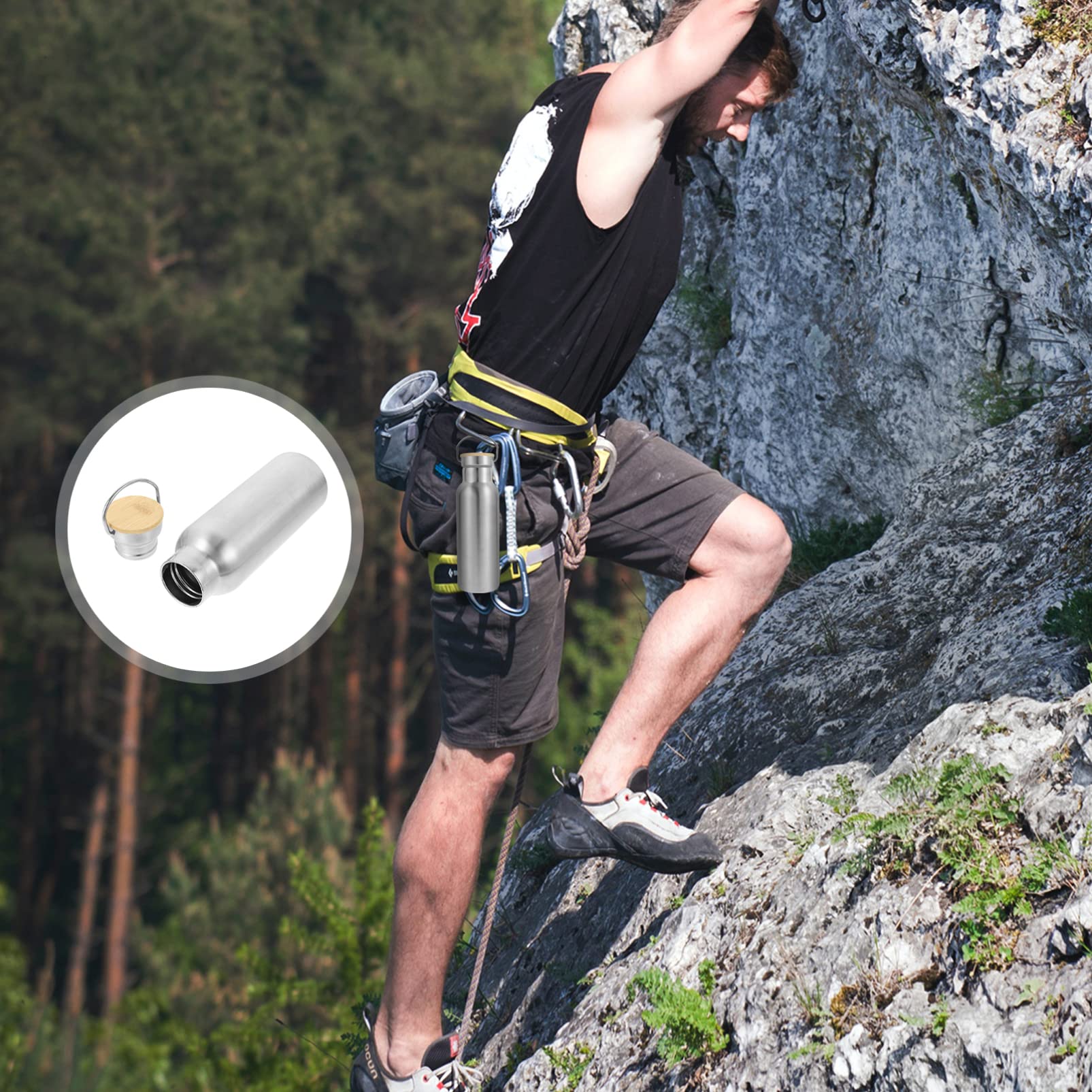 Amazon.co.jp: 水筒 ステンレスボトル 直飲み 保温 保冷 真空断熱  