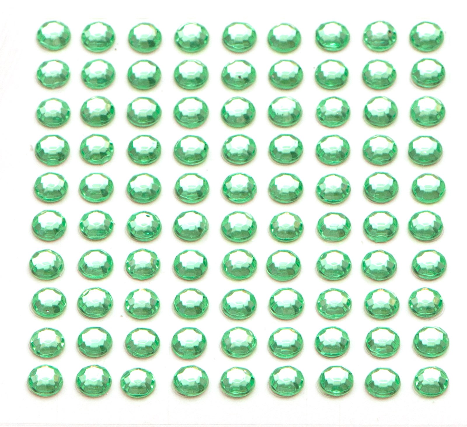 200 x Light Green Self Adhesive Diamante Stick On Rhinestone Gems 5mm