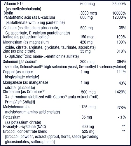 Miniatura 5 de Life Extension Comprimidos Mix con niacina extra, alta potencia, vitaminas avanzadas, minerales, fórmula de frutas y verduras, más B3 extra, para la