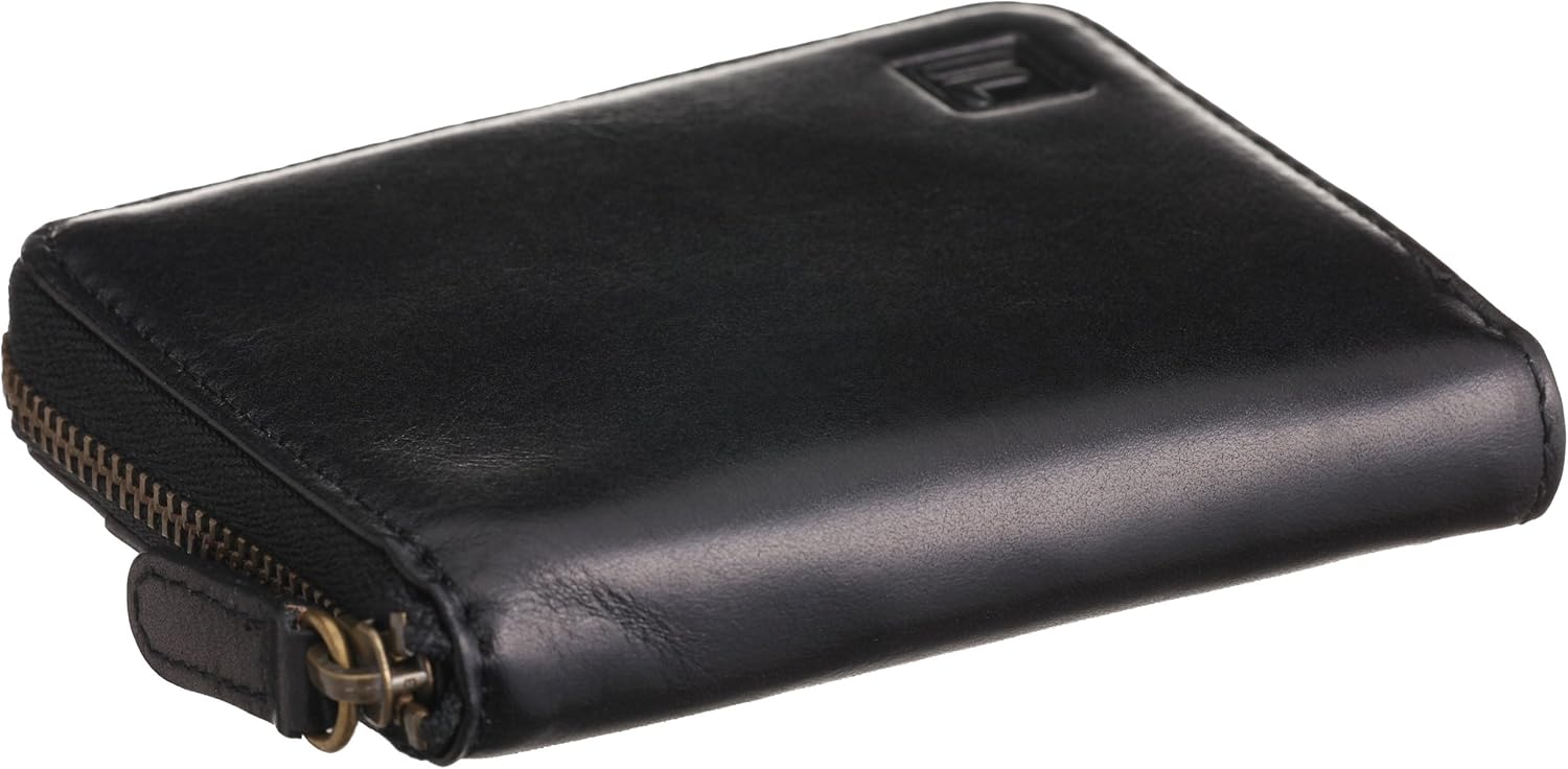 [FILA] Fila Men's Three People Zipper Coin Purse - black -