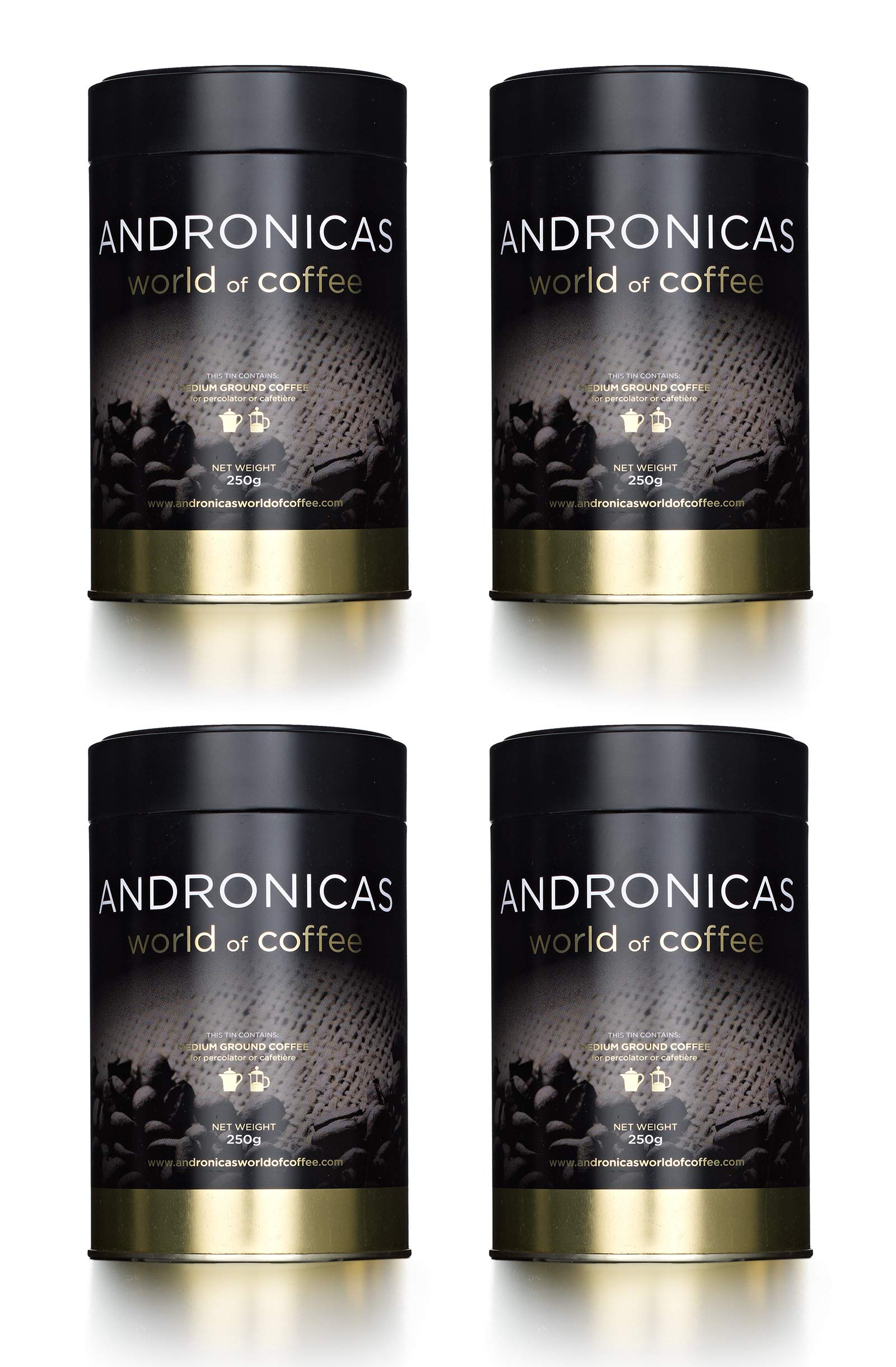 Buy Andronicas 1849 Signature Blend Medium Ground Coffee Jars/Tin (4