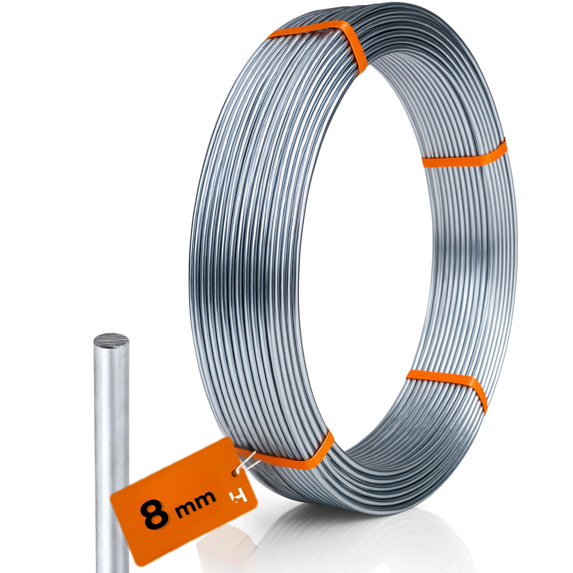 PROFILO In ALLUMINIO ARGENTO Mod. TONDO PIENO 8 Mm 2 Metri Conf. 5 Pz - Foto 12