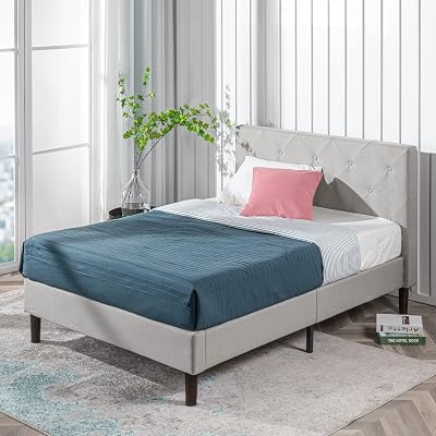 Shalini Upholstered Platform Bed Frame Queen - Image 1
