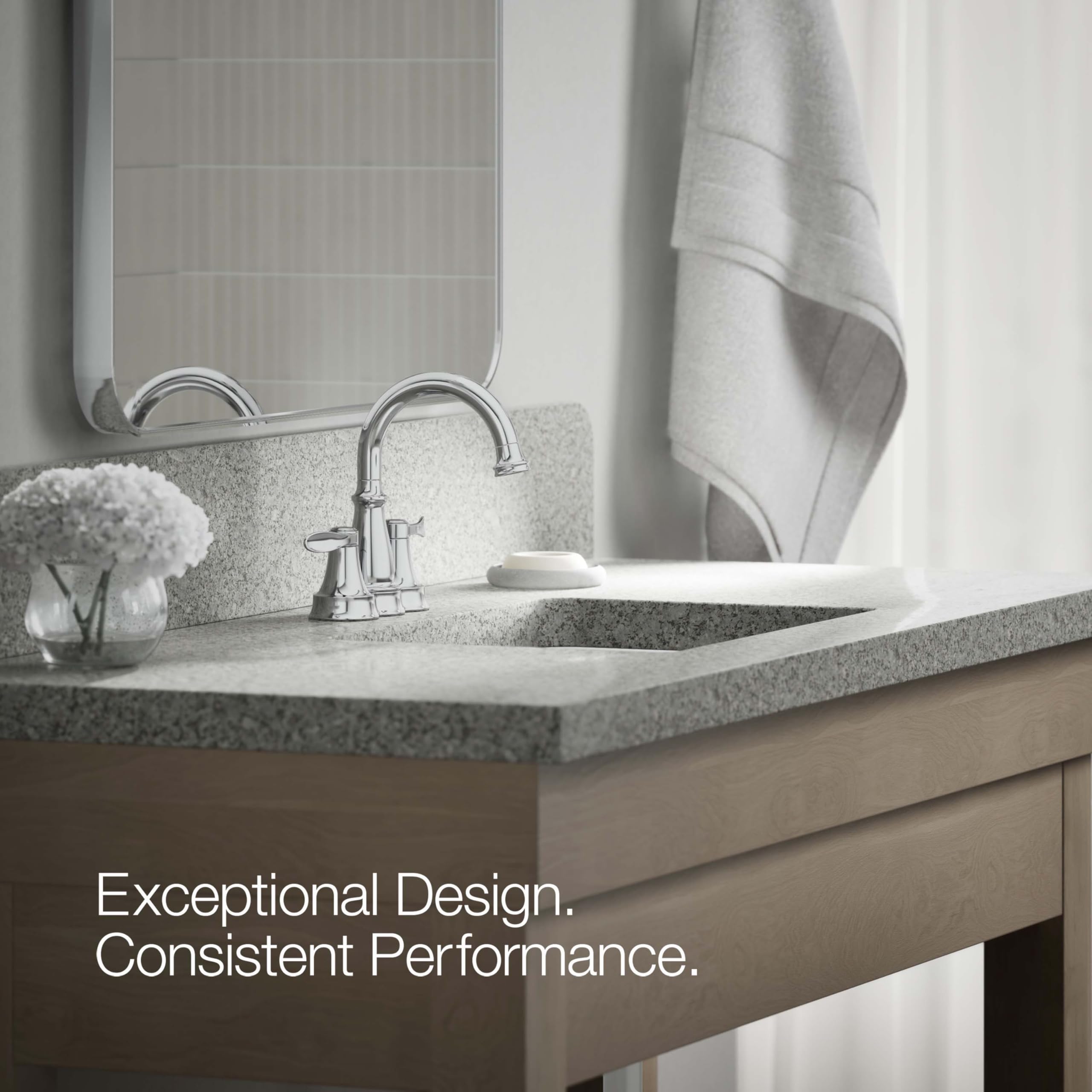 へボロ CONTEMPORANEA Kohler 27378-4N-CP BELLERA® Centerset Bathroom Sink Faucet
