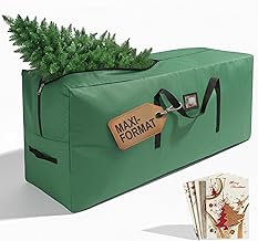 XXL Christmas Tree Bag, 120 x 51 x 38 cm, Robust 600D Oxford Storage Bag, Water-Repellent Protective Cover with Double Zip and Carry Handles, for up to 220 cm Artificial Fir Tree
