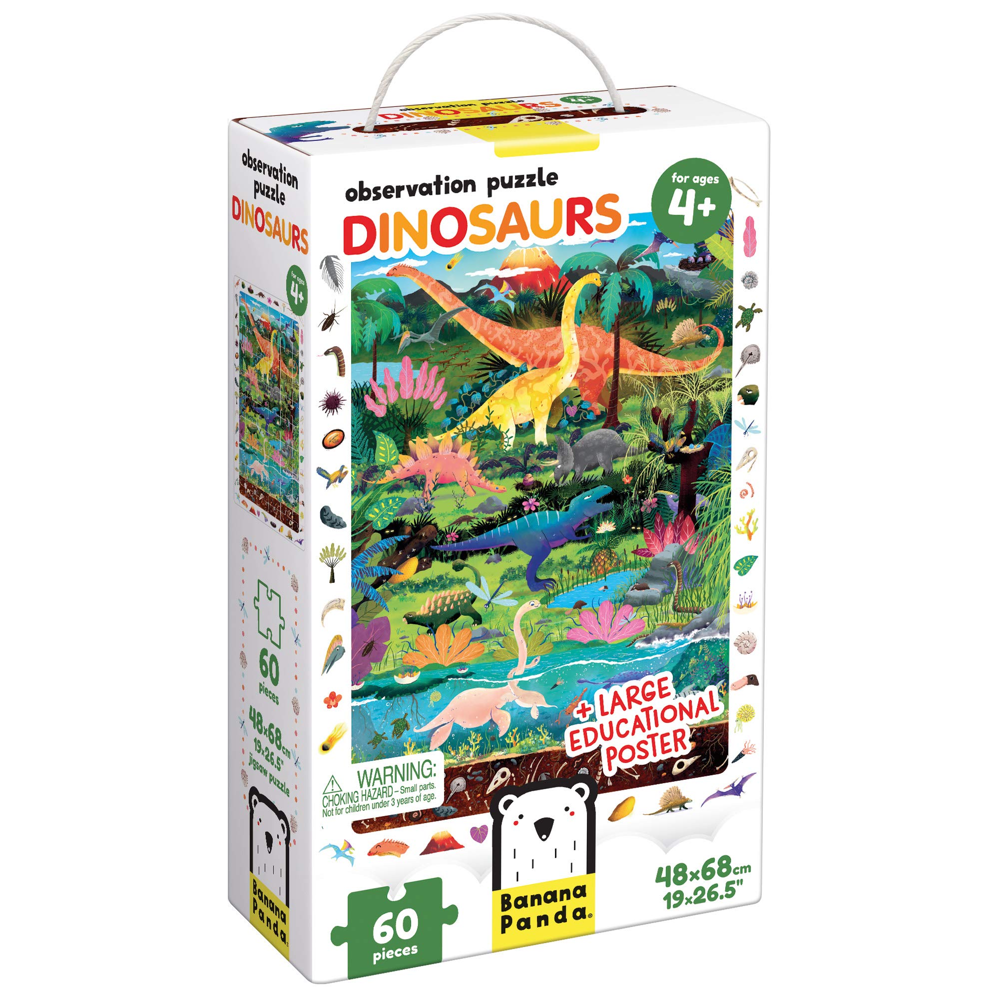 Banana Panda Find and See Puzzle Dinosaur 4+