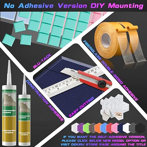 Miniatura 2 de DEKIRU Paquete de 12 paneles acústicos hexagonales a prueba de sonido, 14 x 13 x 0.4 pulgadas, panel de amortiguación de sonido utilizado en el