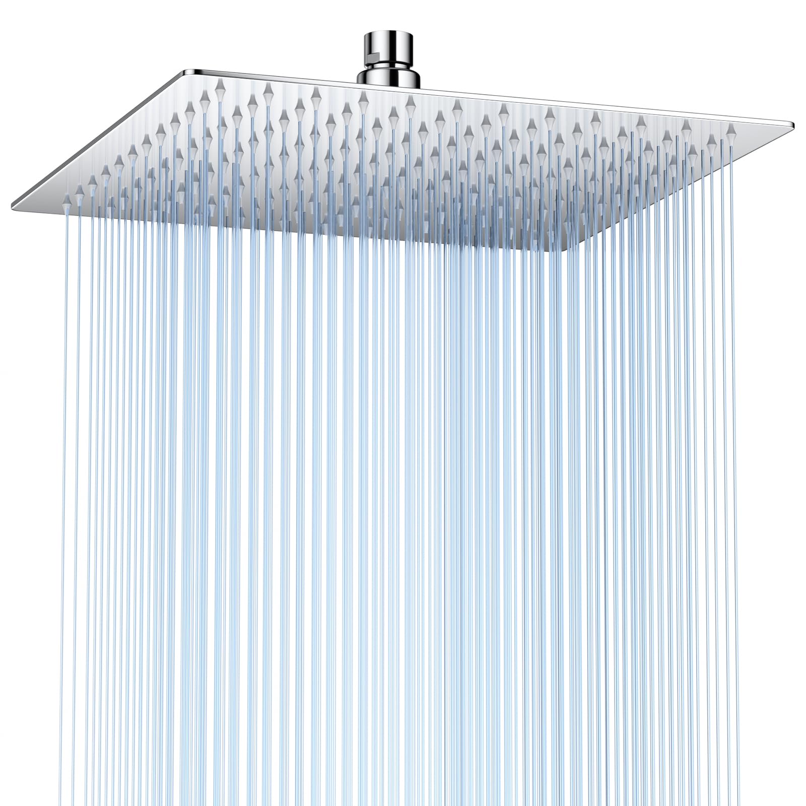 AUYI Regendusche Duschkopf 8 Zoll Edelstahl Regenbrause Anti-Kalk-Düsen Duschkopf, Selbstreinigende Regenduschkopf Quadratisch 20 * 20cm