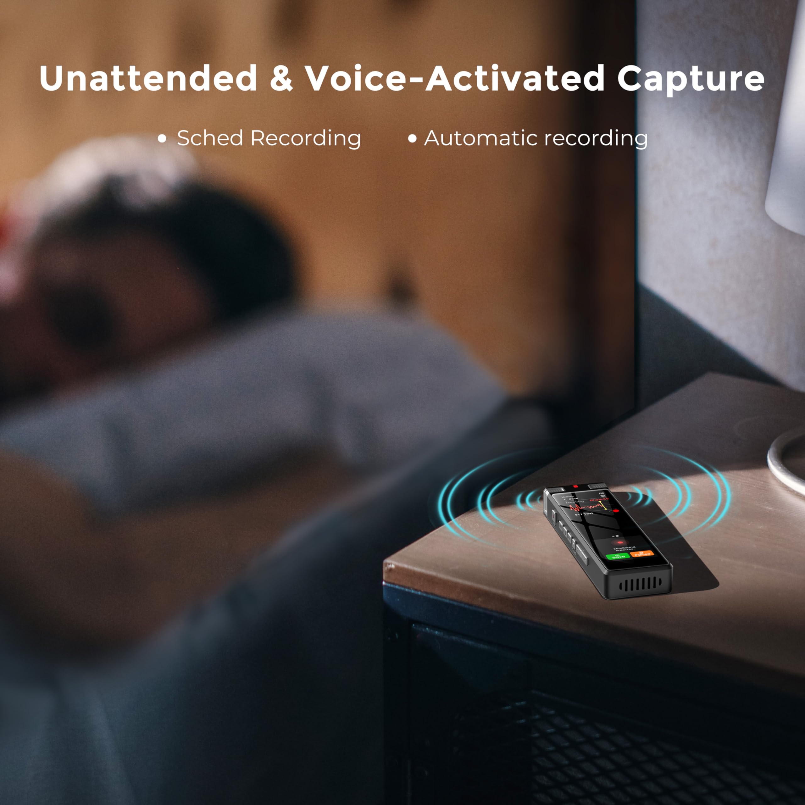 Enregistreur Vocal Hors Ligne Avec Transcription AI Et Réduction De Bruit