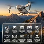 4K Dual Camera Drone FPV Foldable Mini Quadcopter, Brushless RC | For adults & beginners, brushless motor, includes carrying case, gift-ready, easy folding design