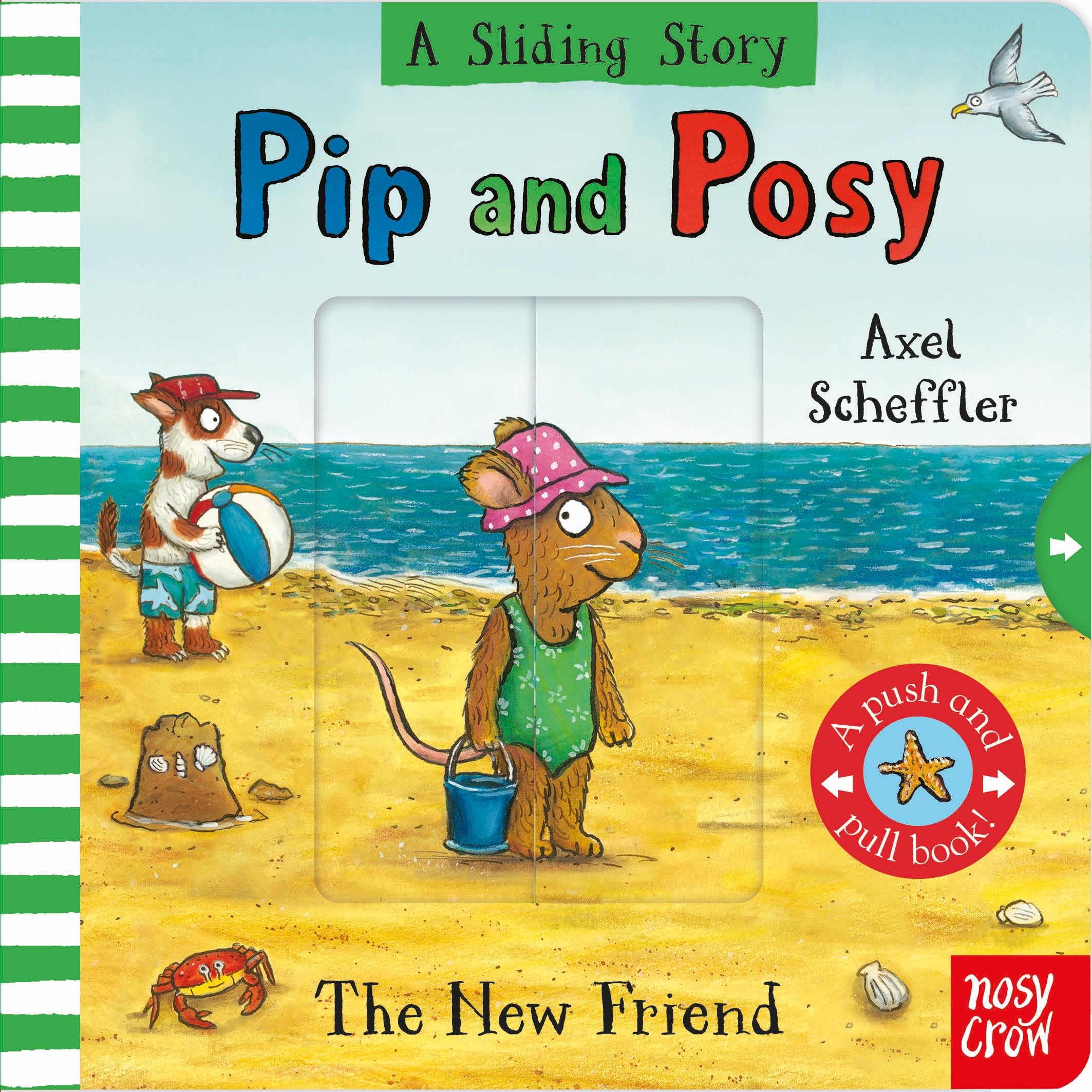 Pip and Posy A Sliding Story The New Friend by Jennifer Renn (Board book)