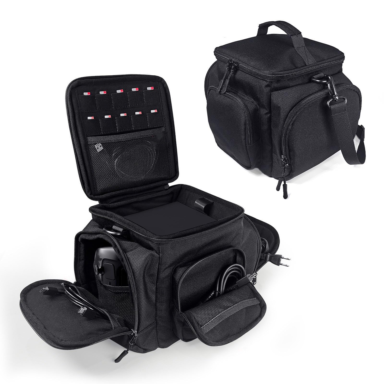 Custodia per console di gioco in tessuto per protezioni complete selezionate, borsa da viaggio per console di gioco e accessori