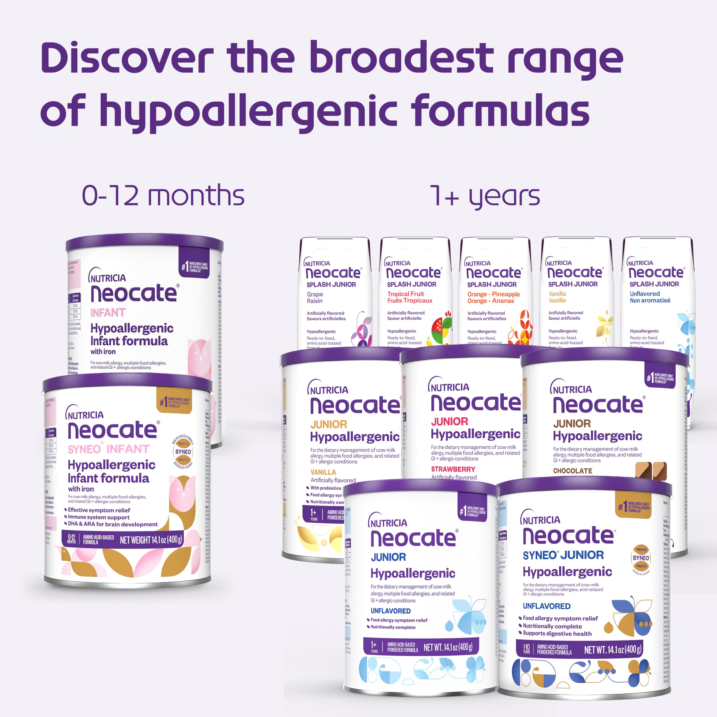 Neocate Junior, Unflavored,?14.1 oz / 400 g (1 can) by Nutricia North America, Inc.