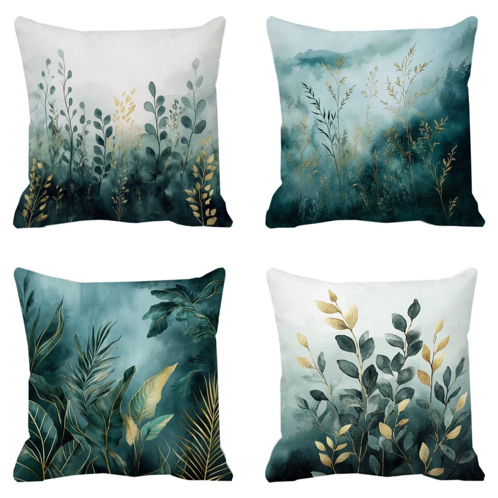 Taie oreiller coussin haut de gamme super doux turquoise pour chaise