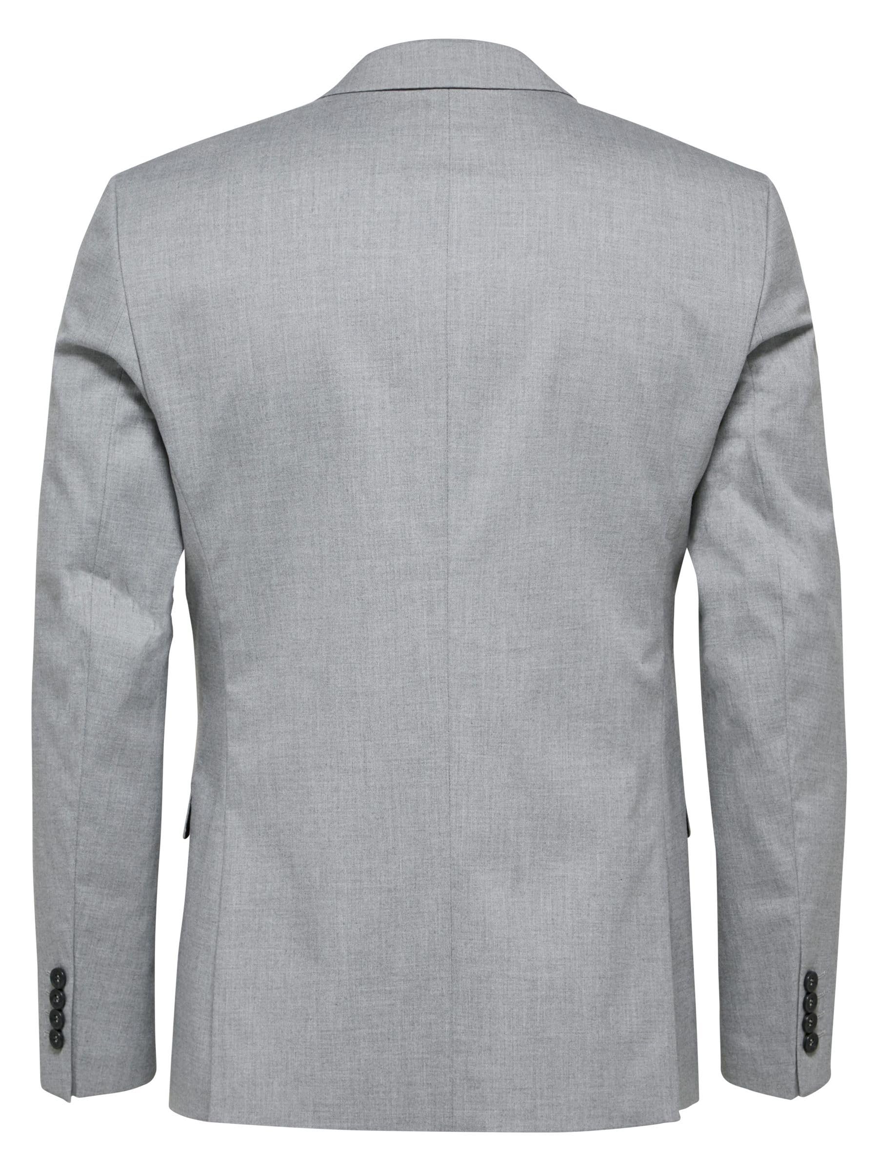 SELECTED HOMME marynarka garniturowa Mężczyźni Shdnewone-mylologan1 Light Grey Blz Noos