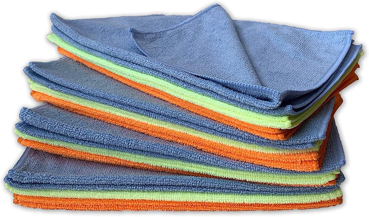 Microfiber Towels, Multi-Purpose Towels for Cleaning, 24 Each