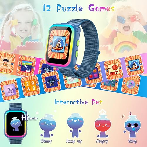 Miniatura 5 de Smart Watch for Kids - Kids Smart Watch Boys with Rotatable Camera Audio Books Games Video Music Player Alarm Clock Pedometer, Kids Watch Gifts Toys