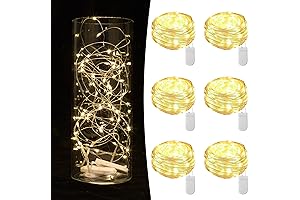 6 Pack Battery Powered Fairy Lights String