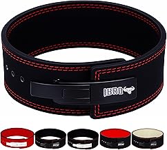 IBRO Powerlifting Lever Gym Belt – Power 8MM, 10MM or 13MM Extreme Heavy Duty Genuine Leather Belts - Squats Deadlifts Bodybuilding Weight Lifting IPF Power Lifting Strongman for Men