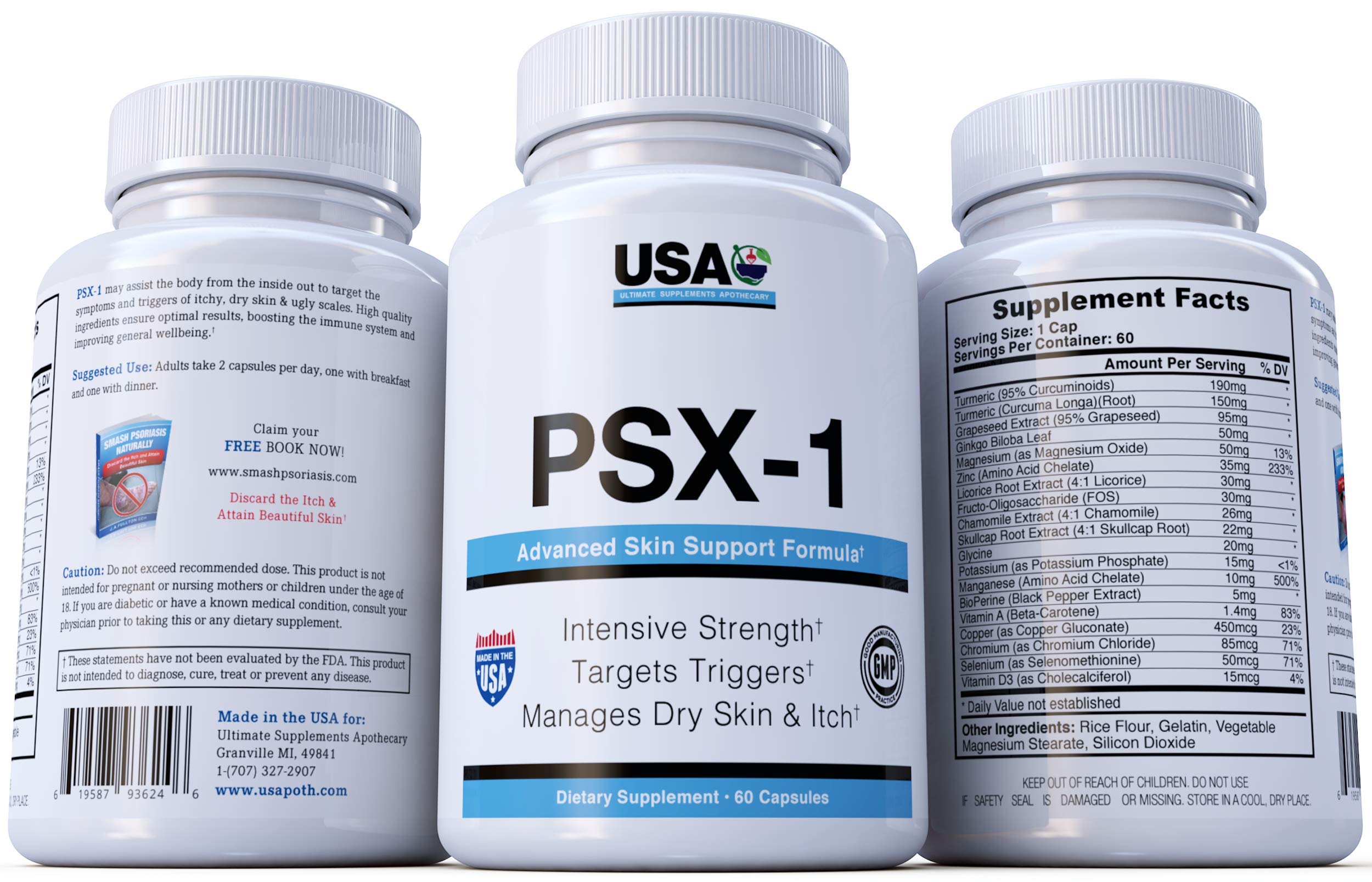 Ultimate Supplements Apothecary PSX1, Advanced Skin Support Formula