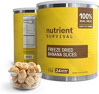 Premium Freeze-Dried Bananas – #10 Can | 25-yr Shelf Life | Emergency Food Storage