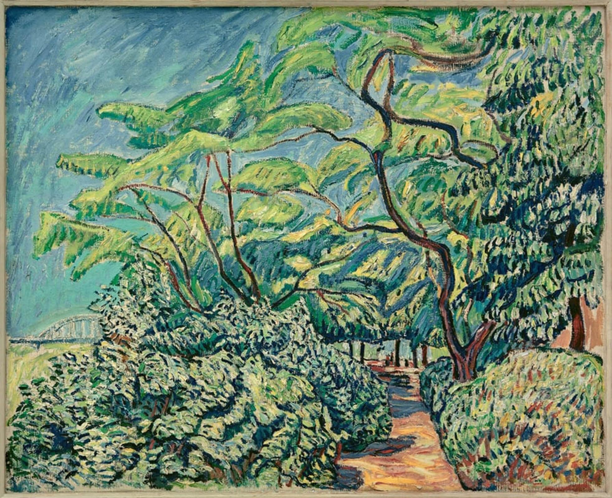 ARTXLXXBN Famous Painting Canvas Artwork Graffiti Print Way to Baumgartenbrück by Theo Von Brockhusen Portrait Canvas Image for Home Decor 60x90cm