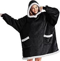 Vista 19 de Bedsure Manta con Capucha, Manta Portátil con Capucha como Regalos para Mamá, Sudaderas de Sherpa para Cumpleaños para Mujeres, Niños, Adolescentes