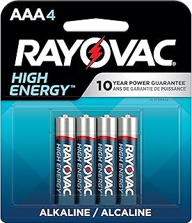 Rayovac High Energy AAA Batteries (4 Pack), Alkaline Triple A Batteries