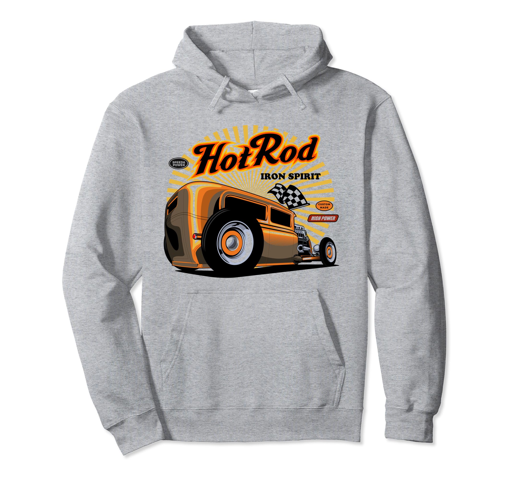 Hot Rod Speed & Power Iron Spirit Pullover Hoodie