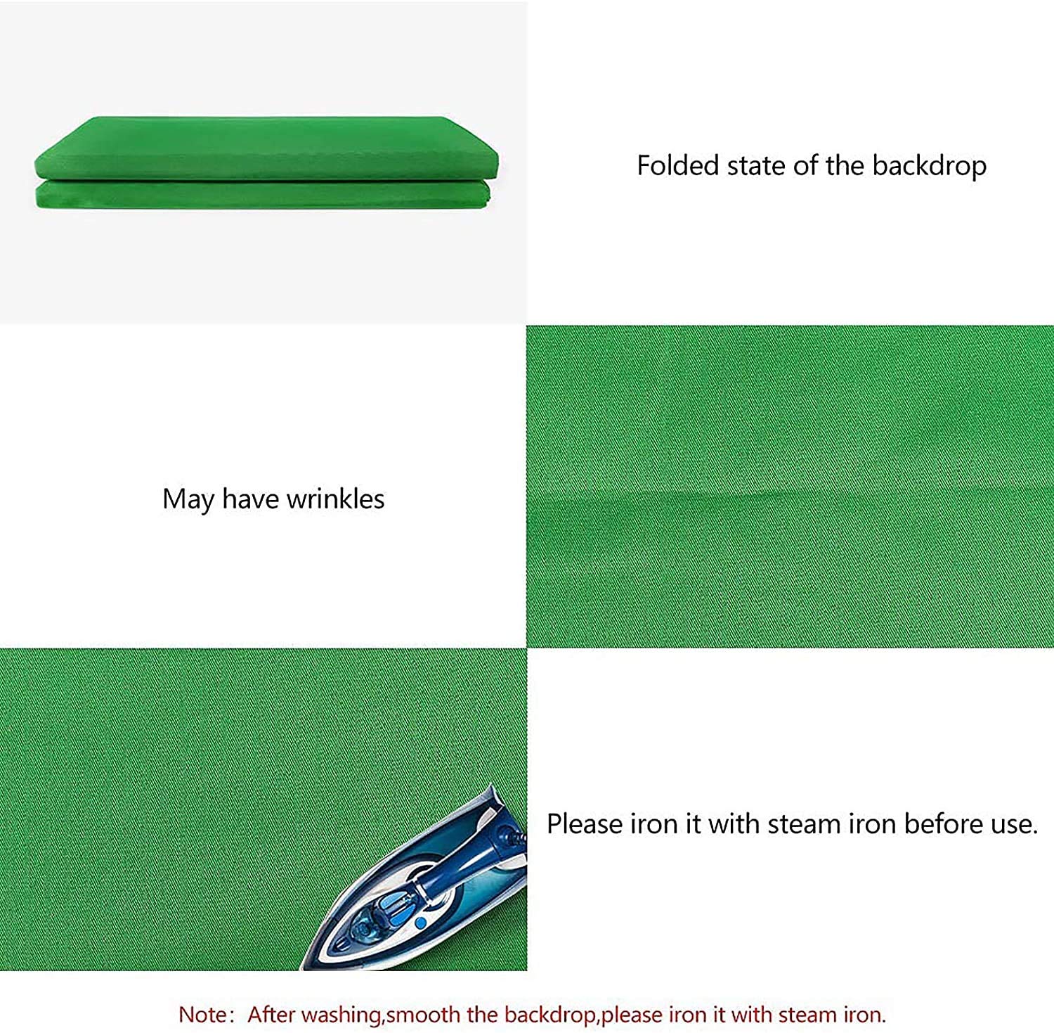 WIYETY 300 x 300 cm Fond d'écran vert
