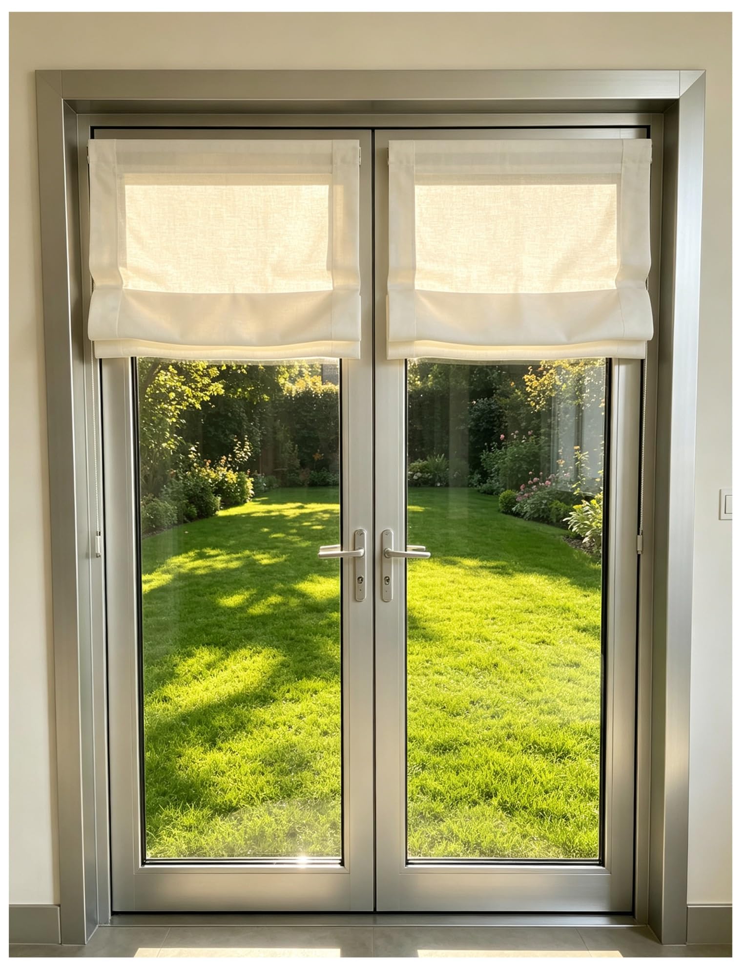 Tende a Pacchetto su Misura Senza Foratura per Finestre ad Apertura Interna(61x122cm/24x48in)