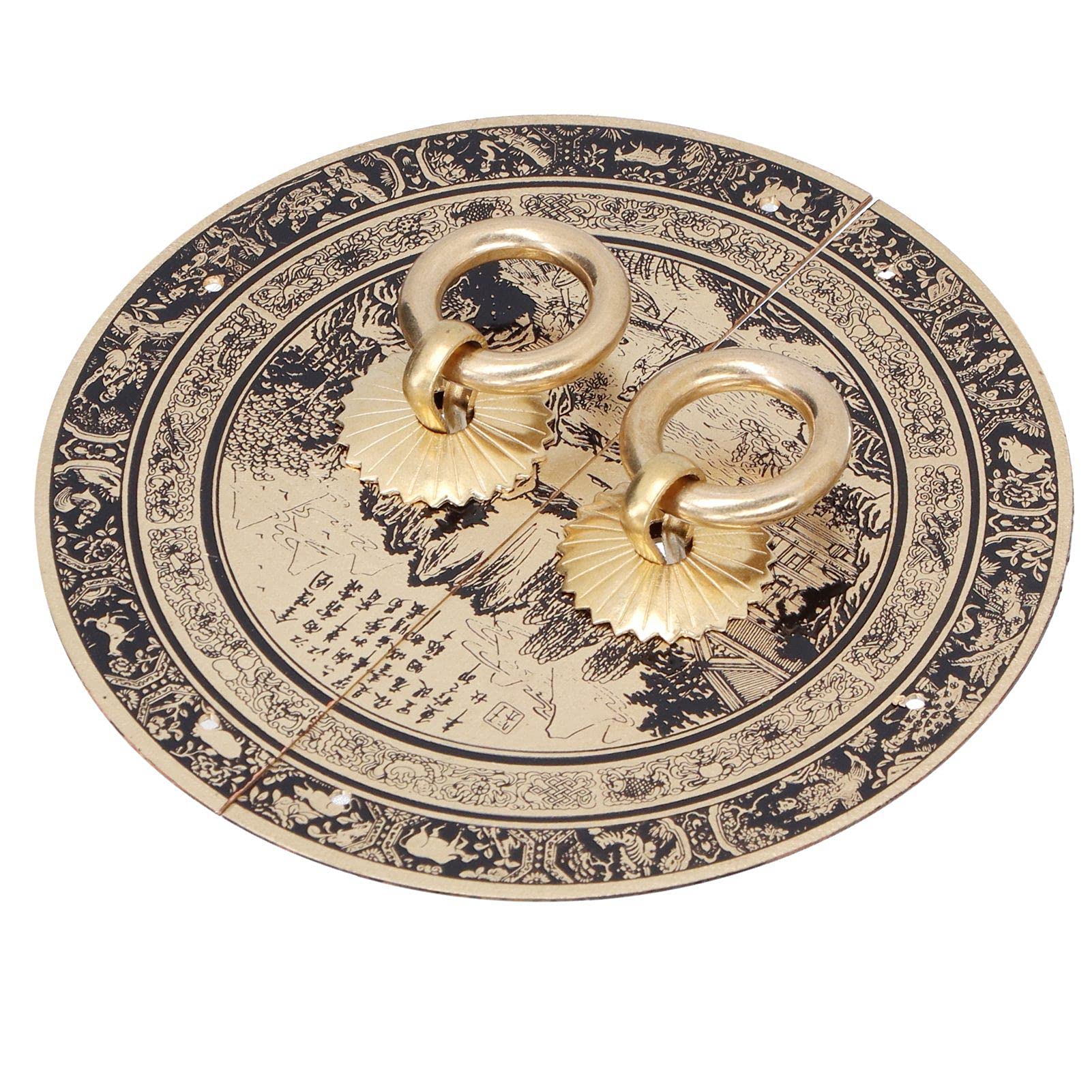 11cm Originality Pattern Drawer Handle Chinese Home Decoration Antique Furniture Brass Handle for Home