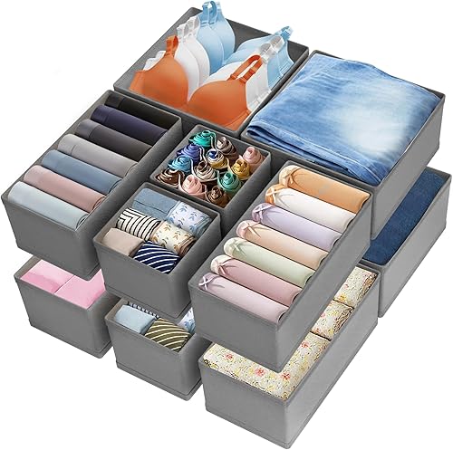 Organizador de cajones de ropa, organizador de aparador para ropa de bebé, ropa interior, calcetines, organización de guardería, divisores de