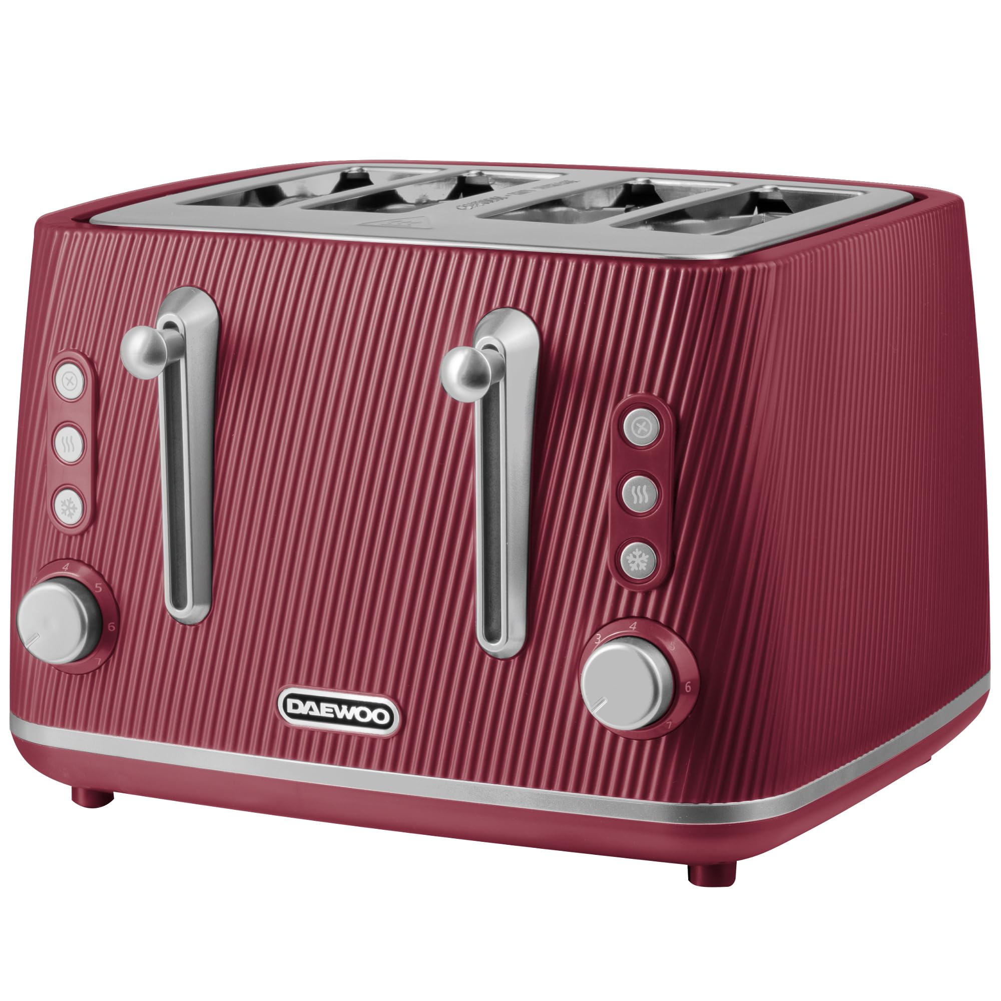 Daewoo Electricals Cascade 4 Slice Toaster Ruby Red Size 1
