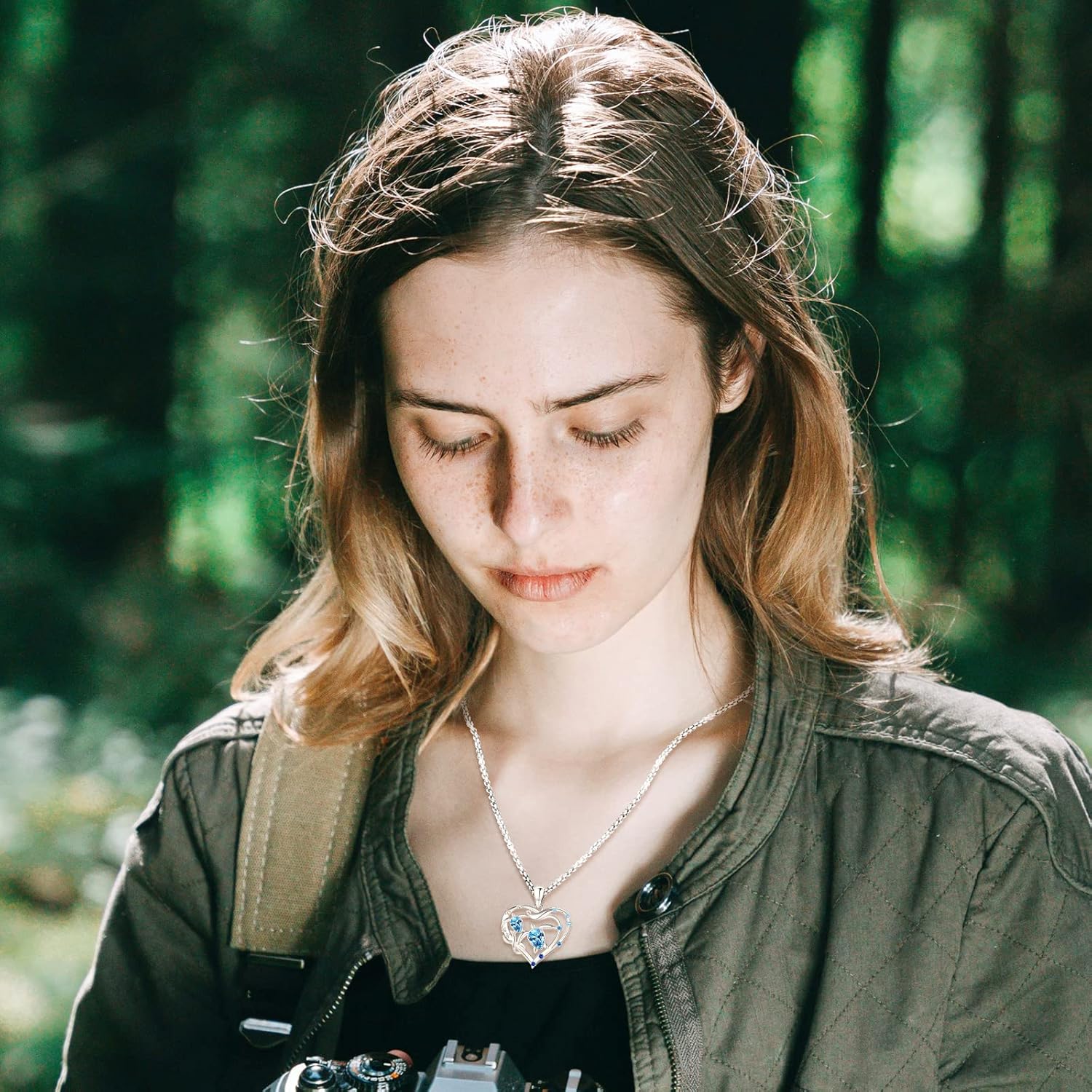 Animal Cat/Cow/Owl/Dolphin/Turtle Necklace Sterling Silver Moonstone Abalone Shell Crystal Opal Cute Animals Jewelry Gift for Women - Image 9