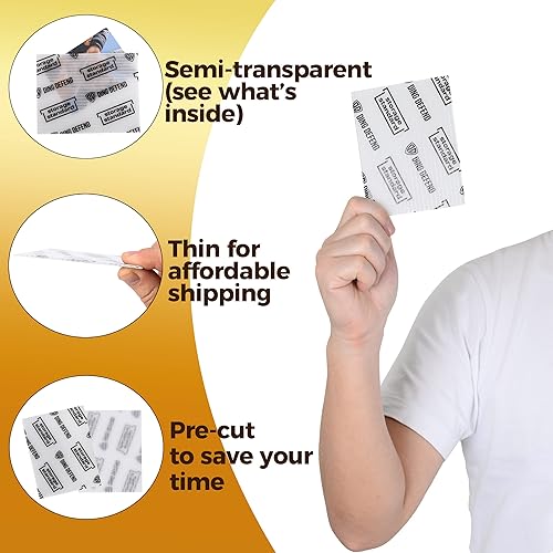 Miniatura 4 de Protectores de envío para tarjetas comerciales, paquete de 110 unidades, 3.5 x 4.5 pulgadas, insertos de plástico ultra fuertes de alta calidad,