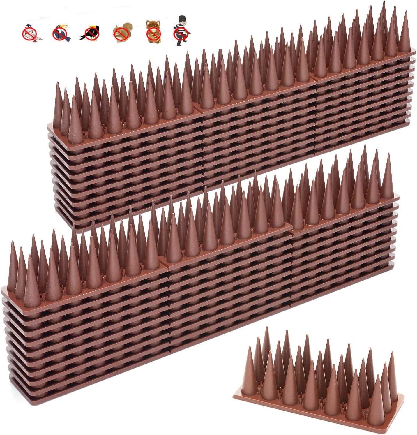 Amazon | 20個パック バードスパイク プラスチック 屋外 抑止スパイク