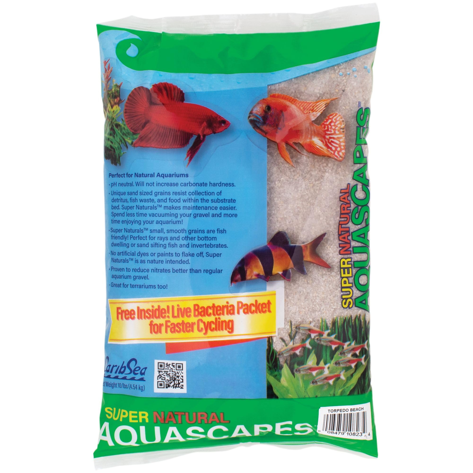 CaribSea Super Naturals Torpedo Beach Natural Substrate for Aquascaping