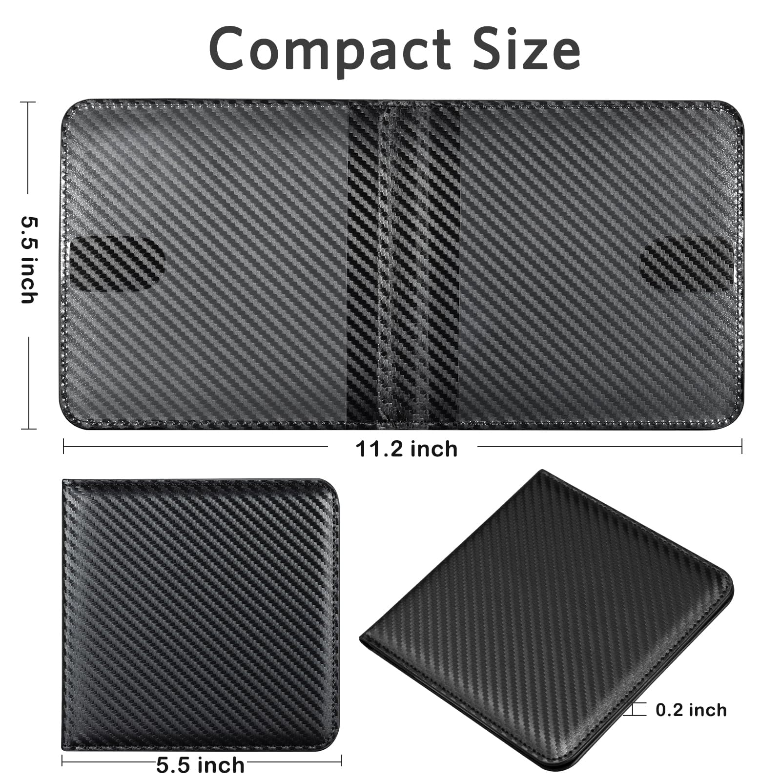 Samsill Glove Box Organizer, Zipper Car Organizer - Owner's Manual, Car Document Holder, Black