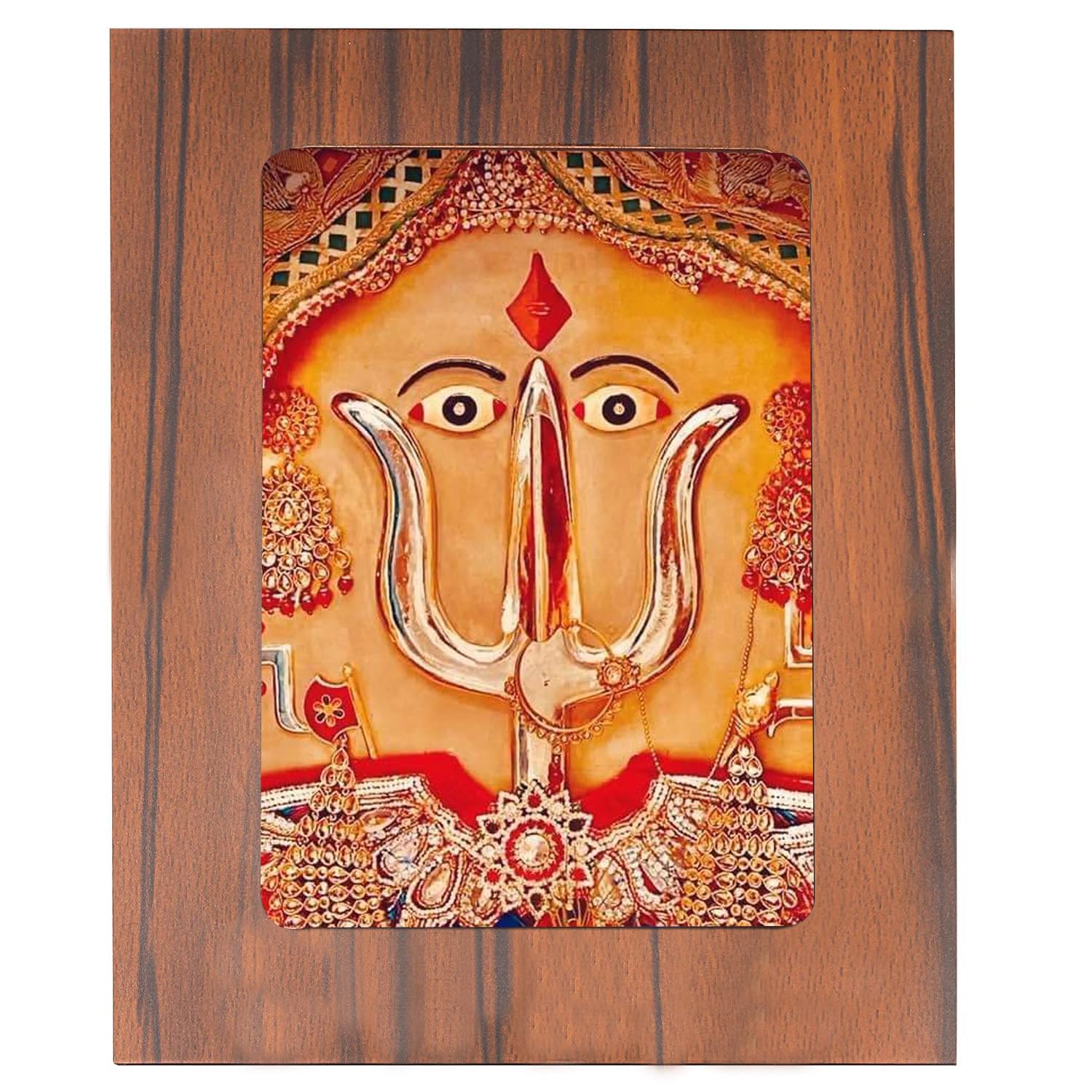Goddess Rani Sati Dadi Trishul Photo Frame for Pooja Blessings | Rani Sati Dadi Picture Frame (Picture Size 5X7 Inch) – GR-1151-image-2