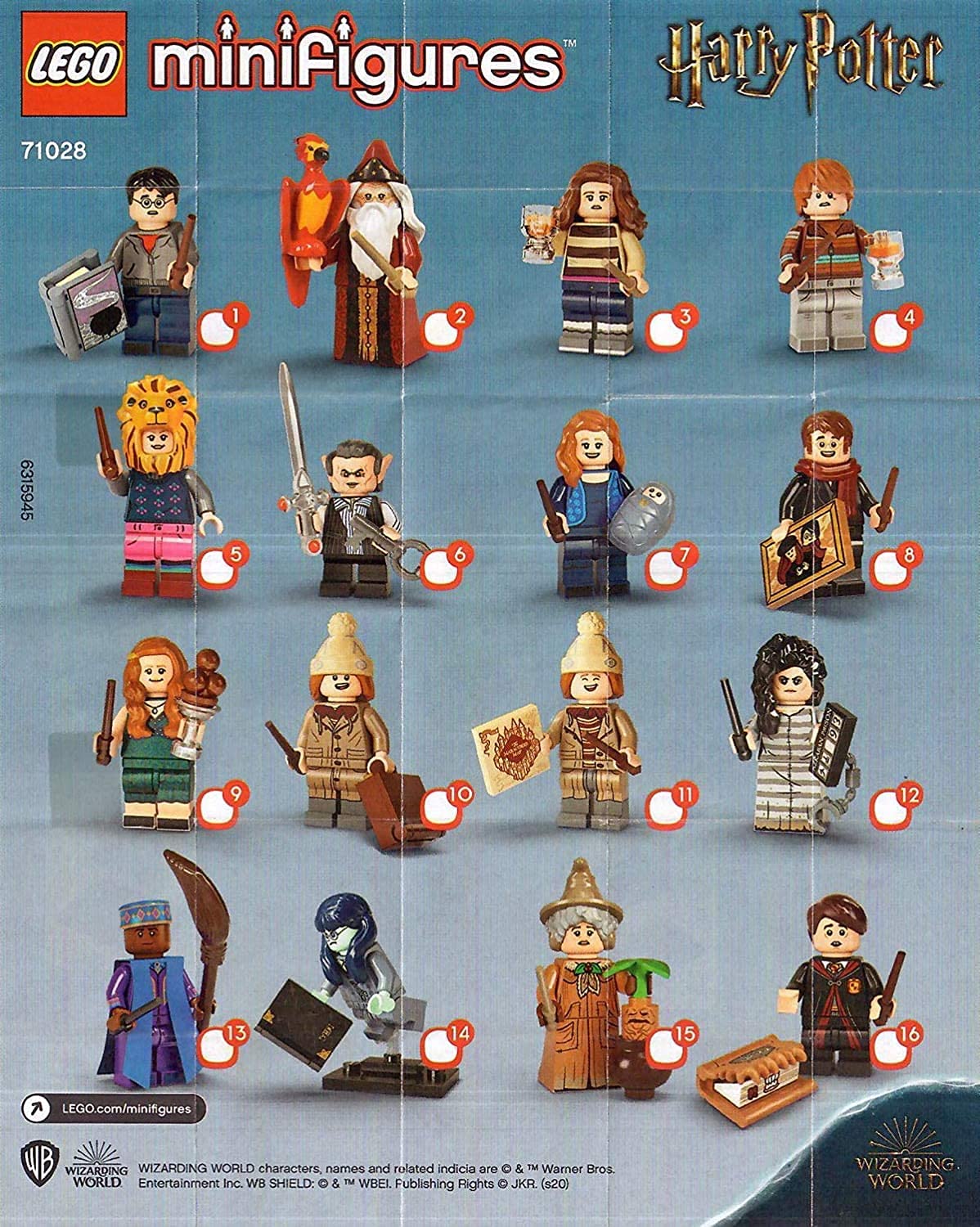 小物 Yu LEGO Minifigures Harry Potter (71028) Series 2 You Pick 2020