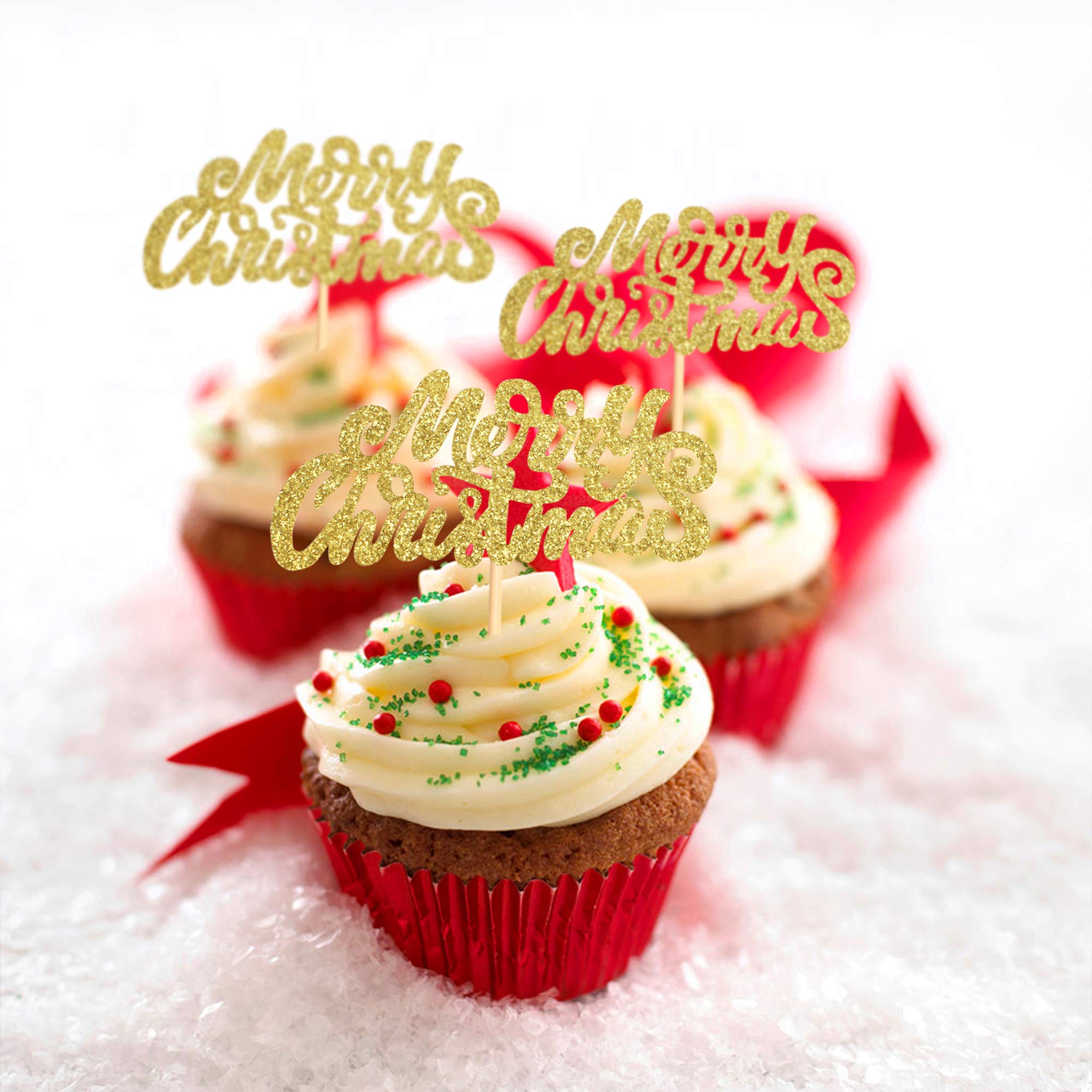 Pirottini Cupcake E Muffin Rigidi Buon Natale 50 Pezzi