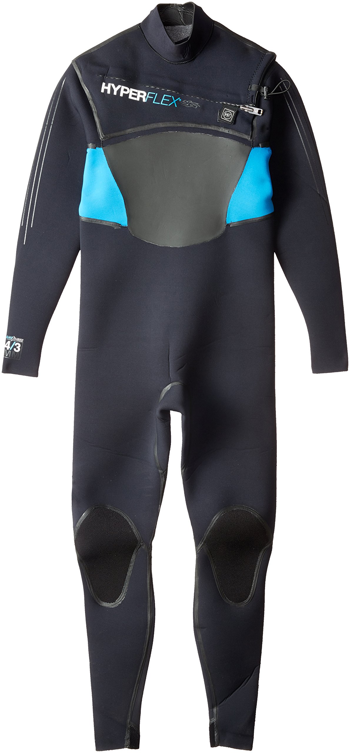 Hyperflex Wetsuits Men's Amp-3 Wind 4.3-mm Front Zip Fullsuit