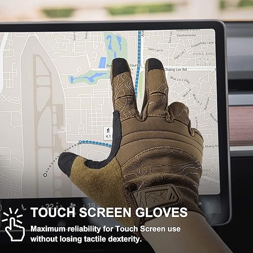 Miniatura 4 de YOSUNPING Full Dexterity Tactical GlovesTouchscreen Airsoft Gloves for Hiking Camping Paintball
