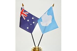 Antarctica Flag Tabletop Display Stand