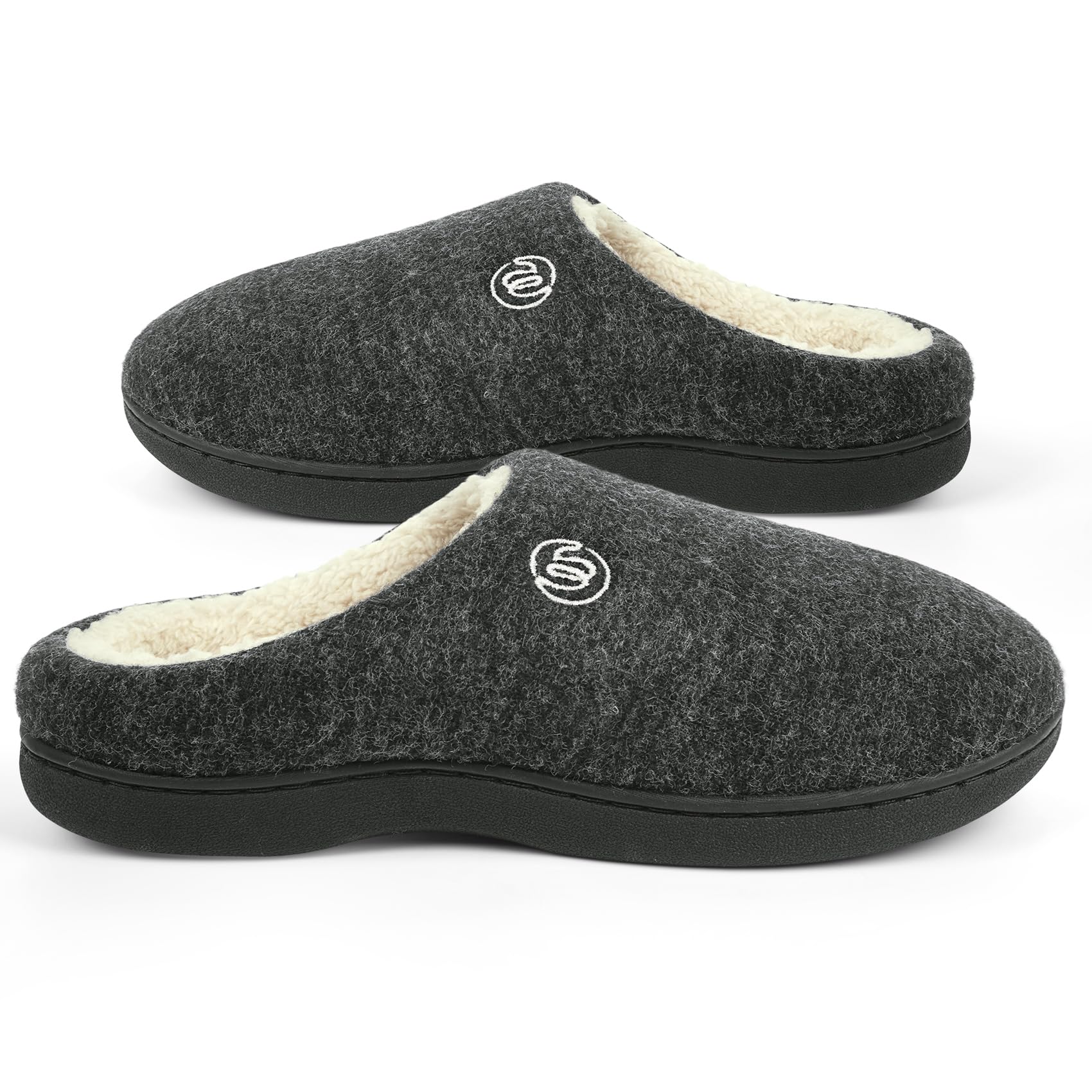 Wostock Inverno Pantofole Donna Ciabatte Uomo Sherba Ciabatte Caldo Comode Scarpe da Casa Antiscivolo Memoria Schiuma Pantofole Interno Esterno