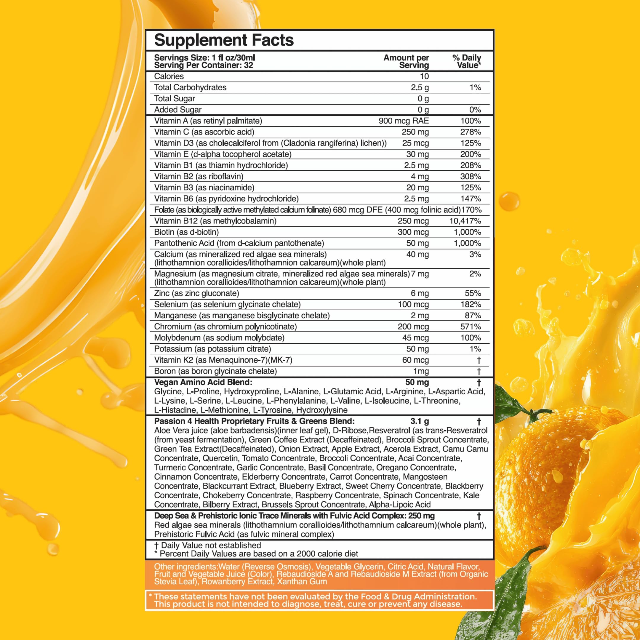 Passion 4 Life Daily Liquid Multivitamin and Minerals 32 Fl Oz — Amazon image 2